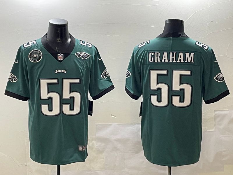 Men Philadelphia Eagles #55 Graham Green Second generations 2025 Nike Vapor Limited NFL Jersey style 5